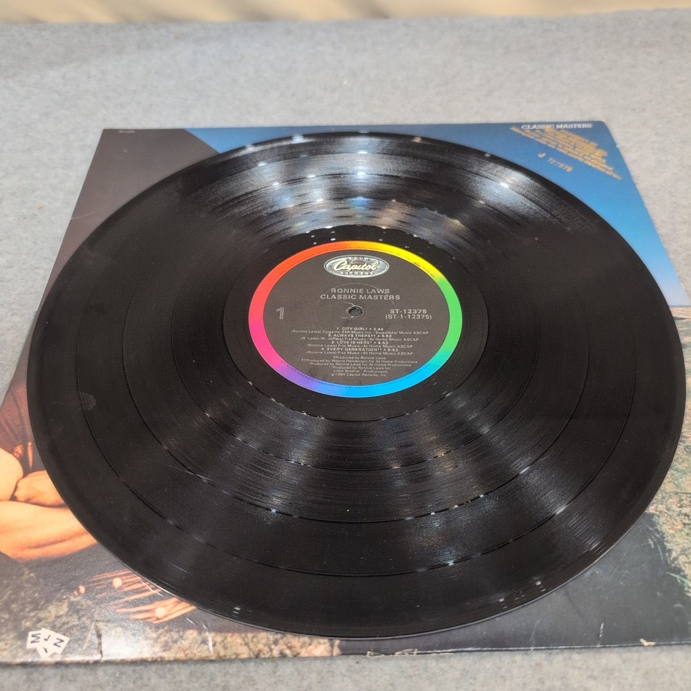 Ronnie Laws Classic Masters Vinyl LP 1984 Capitol ST-12375 Promo Gold Stamp VG - Picture 4 of 7